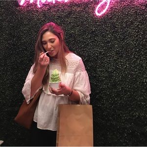 Crochet ruffle blouse